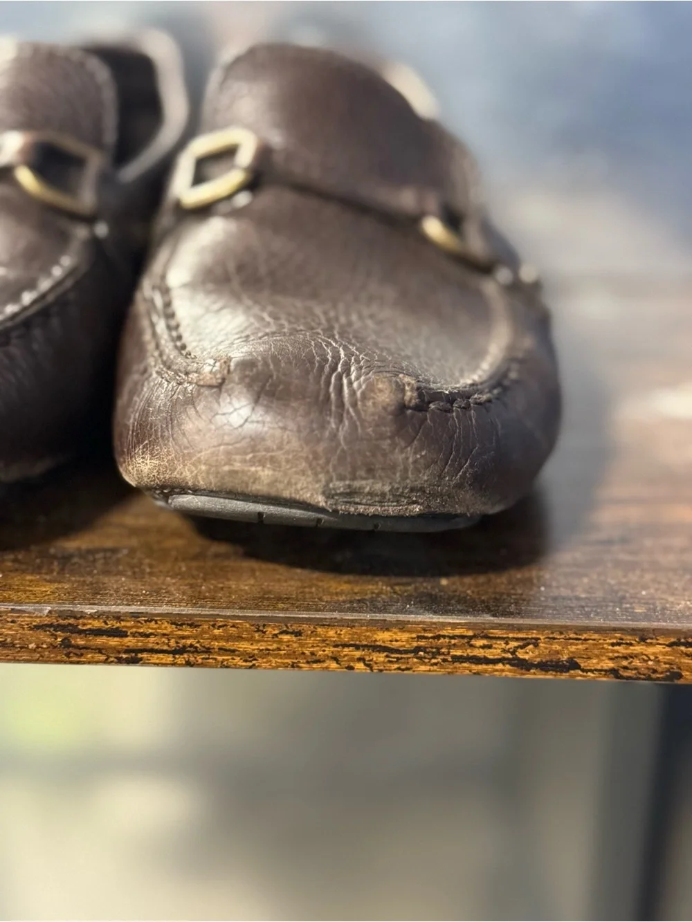 $1200 Louis Vuitton Brown Leather Lombok Loafers US 10.5 UK 9.5 EU 43.5 Shoes